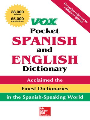 cover image of Vox Pocket Spanish-English Dictionary